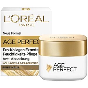 L’Oréal Paris Straffende Augenpflege für reife Haut, Anti-Aging Feuchtigkeitspflege gegen Altersflecken, Mit Kollagen-AS-Fragmenten, Age Perfect Pro-Kollagen Experte, 15 ml