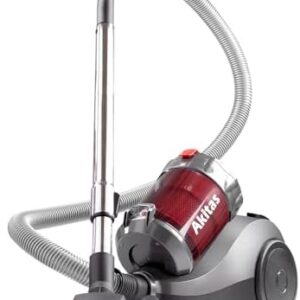 Akitas Staubsauger beutellos,staubsauger ohne Beutel,800W Power Efficiency Motor mit 2,5L Staubbehälter, Wessel Werk Bodendüse für Parkett, Teppich, Fliesen, HEPA Filter, 5,5m Kabel