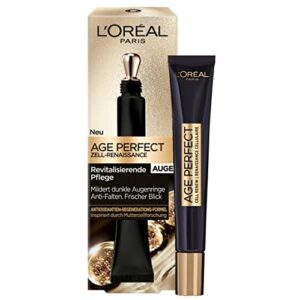 L’Oréal Paris Augenpflege, Anti-Aging Augencreme zur Förderung der Zellregeneration, Mit Antioxidantien Formel und Vitamin E, Age Perfect Zell Renaissance, 15 ml