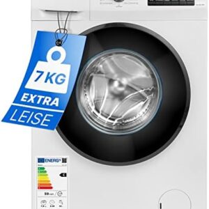 Bomann® Waschmaschine 7kg | max. 1400 U/min | 10 Jahre Motor-Garantie | robuster, leiser & langlebiger Invertermotor | 15 Waschprogramme | LED-Display | Washing Machine mit Dampffunktion | WA 7174