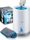 BluePet PfotenBlitz Pfotenreiniger für Hunde | Entfernt Dreck & Schmutz von Hundepfoten | Inkl. Mikrofaser-Handtuch | Größe L