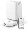 roborock Qrevo Saugroboter mit Wischfunktion Absaugstation 5500 Pa Saugkraft, 3D-Kartierung, Doppeldrehmopps Wischroboter automatische Wasser-Befüllung, Entleerung, Staubbeutel-Entleerung, Reinigung