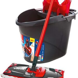 Vileda ULTRAMAX 2in1 Komplett-Set, Bodenwischer-Set mit Eimer, Flachwischer und Microfaser- Wischbezug