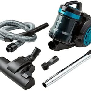 MEDION Zyklon-Staubsauger 800 Watt Leistung, 2 Liter Staubbehälterkapazität, 5 m Arbeitsradius, waschbarer EPA-Filter E12, MD 19407, blau