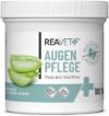 ReaVET Augenpflege Hund 100 Stück – Augenpads Hund I Sanfter Augenreiniger für Hunde, Milde & Schonende Reinigungstücher mit Augentrost, Tränenfleckentferner Hund ohne Reizen, Augen Reinigungspads