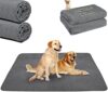 2er Welpenunterlage Waschbar Puppy Training Pads, 100 x 70cm Schnell Absorbierend Haustier Hygieneunterlage, Wiederverwendbar Trainingsunterlagen für Welpen, Alte, oder inkontinente Hunde