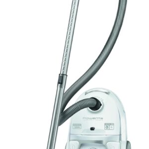 Rowenta RO3927EA Compact Power Staubsauger mit Beutel, Niedriger Energieverbrauch, 900 Watt, 3 Liter Staubbeutel, Langes Kabel, Weiß