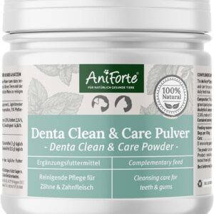 AniForte Denta Clean & Care Zahnpflege Pulver für Hunde & Katzen 300g – effektive & natürliche Zahnreinigung, gegen Mundgeruch, Zahnsteinentferner für Mundhygiene