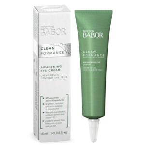 DOCTOR BABOR CLEANFORMANCE Awakening Eye Cream, Feuchtigkeitsspendende Augencreme, Mit Prä-/Probiotika und Hyaluronsäure, Vegane Formel, 1 x 15 ml