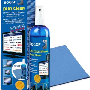ROGGE DUO CLean Original, 250ml LCD/TFT+Plasma Reiniger+1 Prof.Microfasertuch