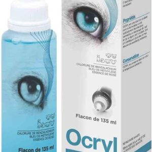 TVM Ocryl-Augentropfen | Doppelpack | 2 x 135 ml | Augenhygieneprodukt für Hunde, Katzen, Pferde und Exoten | Kann bei der Entfernung von Staub und Fremdkörpern hilfreich Sein