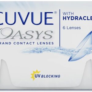 ACUVUE OASYS 2-Wochen-Kontaktlinsen für Tag und Nacht mit -1,5 dpt und BC 8.4 – UV Schutz, Austrocknungsschutz & extrem komfortables Tragegefühl – 6 Linsen