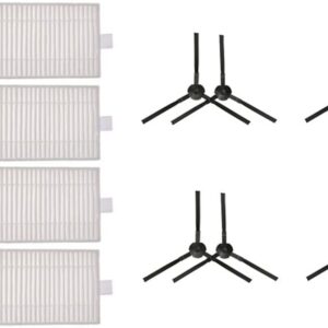 Bntaomle HEPA-Filterwalze HauptseitenbüRste Wischlappen für 360 C50 Roboter-Staubsauger Ersatzteile ZubehöR