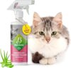 Baviette Premiumqualität Katzenpflege-Set: Geruchsneutralisierer mit Bio Probiotika Power, Geruchsentferner bietet porentiefe Wirkung für Möbel, Polster, Teppiche, Autos (Geruchsentferner 500ml)
