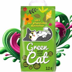 GreenCat Naturklumpstreu Katzenstreu 8X 12L (96L)