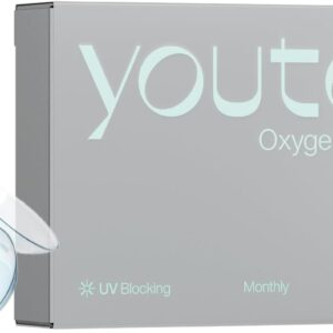 youto Oxygen Pro Monatslinsen weich, 3 Stück, BC 8.7 mm, DIA 14.0 mm, Kontaktlinsen weich,Silikon Hydrogel für eine hohe , Mit UV Schutz & durchgängig hohem Feuchtigkeitsgehalt