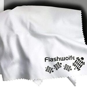 Flashwoife, extra feines Micro-Faser (Nano-Faser) Reinigungstuch, RT30W – 3X, Microfaser Putztuch 30×30 cm, weiß