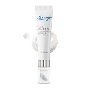 La mer Time Control Augencreme – Leichte Anti-Age Augenpflege – Mildert Augenschatten und bindet Feuchtigkeit – Wirkt abschwellend und reduziert die Ausprägung von Fältchen am Auge – 15 ml