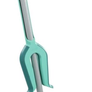 Leifheit Bodenwischer Picobello M micro duo mit Auspressmechanik am Stiel, Schrubber mit 2-Faser-Wischbezug aus Mikrofaser, Wischer mit 360°-Gelenk, Blau