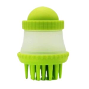 Badebürste für Hunde und Katzen und Haustiere, Shampoo, weiches Silikon, geeignet für Massage, Pflege, Reinigung, ästhetische Hygiene Ihres Freundes 4 Pfoten