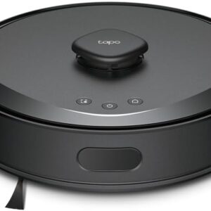 Tapo RV30 Max Saugroboter mit Wischfunktion, 5300Pa Ultra Starke Saugkraft, LiDAR+IMU Dual-Navigation, Alexa Sprachsteuerung, App