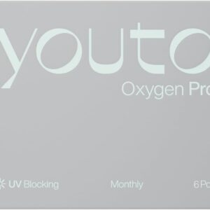 youto Oxygen Pro Monatslinsen weich, 6 Stück, BC 8.7 mm, DIA 14.0 mm, Kontaktlinsen weich,Silikon Hydrogel für eine hohe , Mit UV Schutz & durchgängig hohem Feuchtigkeitsgehalt -4.50 Dioptrien
