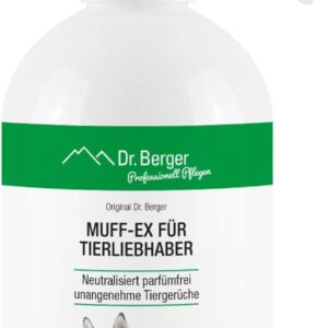 Dr. Berger Geruchsentferner als Spray [Allergiker geeignet] Geruchsneutralisierer | Hunde & Katzen Zubehör | neutraliert parfümfrei Tiergerüche | frei von Chemie | geruchsloser Luftreiniger