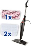 Vileda Steam Plus XXL Dampfreiniger mit PowerPad, hygienische Bodenreinigung von großen Flächen, entfernt bis zu 99,9% der Bakterien und Viren, für alle Böden, Eco-Verpackung