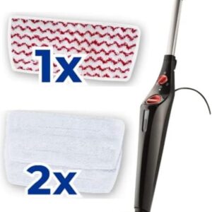 Vileda Steam Plus XXL Dampfreiniger mit PowerPad, hygienische Bodenreinigung von großen Flächen, entfernt bis zu 99,9% der Bakterien und Viren, für alle Böden, Eco-Verpackung