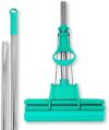 ABACUS Wischmop, Wischmopp extrem saugstark, Bodenwischer, Green Mop, Wischer, Wringmop, Mop, Mopp, Bodenreiniger, Bodenmop, Bodenmopp, 4-Rollen Doppelwringsystem Green Mop® 30 cm (6060)