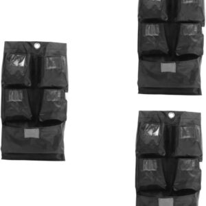 CLISPEED 3st Aufbewahrungstasche Trolley-ersatztasche Haushalts-Caddy Reinigungsbeutel Für Haushaltswagen Hausmeisterwagen Fahrbarer Wagen Reinigungswagen Servicewagen Oxford-Stoff Black