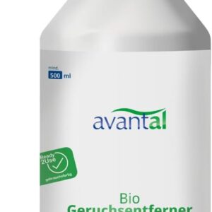 avantal® Geruchsneutralisierer | starker Geruchsentferner & Enzymreiniger 500ml Sprühflasche – Gegen Katzenurin, Anti Urin Spray Hund, gegen üblen Gerüche in Räumen, Textilien Sofa & Teppich