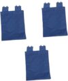SOLUSTRE 3St Aufbewahrungstasche aus Leinen Abfallsack für Reinigung Abfallbeutel für Reinigungswagen Mesh-Trockner Hochzeitskleid-Staubbeutel Putztasche für Pferde Oxford-Stoff Blue