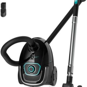 Cecotec Bodenstaubsauger mit 2,5 L Beutel Conga Powerbag 2500 Compact Plus. 850 W, Hochleistungsfiltration, Teleskoprohr aus Metall, inklusive Zubehör für Möbel und Ecken