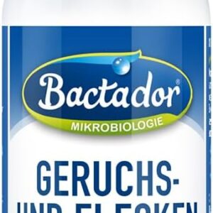Bactador Enzymreiniger – Geruchsentferner & Fleckenentferner Spray 100ml – Mikrobiologischer Geruchsneutralisierer – Porentiefe Reinigung in Haushalt und Tierhaltung – Hundeurin/Katzenurin Entferner