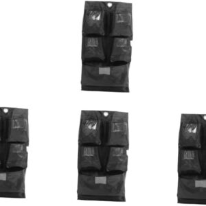 OKUMEYR 4 Teilige Aufbewahrungstasche Reinigungs Caddy Auf Rädern Reinigungstasche Mit Abnehmbarem Trolley Servicewagen Industrieller Wäschewagen Ersatztasche Reinigungswagen