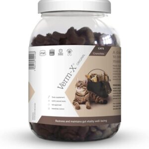 Verm-X Herbal Crunchies für Katzen – 1 kg tub – Clear, Unisex, VMX0015
