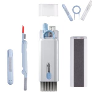 CLKE Tastatur Reinigungsset, 7 in 1 Handy Reinigungsset, Multifunktionales Keyboard Cleaning Kit, Tastaturreiniger mit Bürste, für Tastaturen, Laptop, PC Zubehör, Kopfhörern, Handys und Kameras