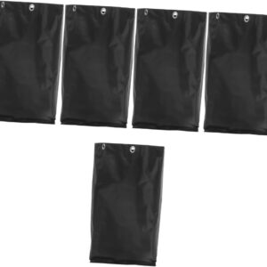 OKUMEYR 5st Auto Reinigen Wickeltasche Wagentaschen Reinigen Tasche Für Den Hausmeister-reinigungswagen Ersatz Von Hausmeistertaschen Flughafentasche Putzfrau Reiniger Black Segeltuch