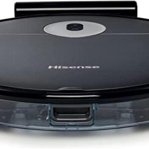 Hisense, Roboter-Staubsauger, Gyroskop-Mappierung, 3 Leistungs- und Waschstufen, Steuerung per App (Wi-Fi), 90 min Laufzeit, Akku 2600 mAh, 55 W, Schwarz (Black RVCG144AB)
