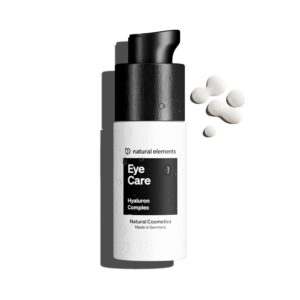 Eye Care – 15ml Augencreme mit Hyaluron – Eye Cream mit Hyaluronsäure, Koffein, Aprikosenkernöl & Spirulina – Anti Aging gegen Augenringe – 100% Naturkosmetik, vegan, Parfümfrei