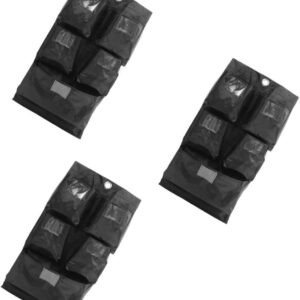 SOLUSTRE 3st Aufbewahrungstasche Reinigungsbeutel Servicewagen Hausmeisterwagen Messingbeutel Haushalts-Caddy Reinigungswagen Hausmeister-wagentasche Gorillawagen Black Oxford-Stoff