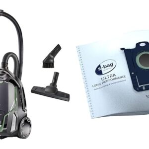 AEG VX9-2-ÖKO Staubsauger mit Beutel & GR210S s-bag Ultra Long Performance Staubsaugerbeutel (3 XXL Synthetik Staubbeutel für dauerhaft hohe Saugleistung, optimale Filtration, 5 Liter Volumen, weiß)