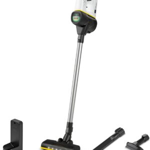 Kärcher Akku-Staubsauger VC 6 Cordless ourFamily, 2 Saugstufen, Laufzeit: bis zu 50 min., Gewicht: 2,8 kg, 25,2 V Akku, Wandhalterung mit Ladefunktion, Boden- und Fugendüse, Staubbürste, Weiß