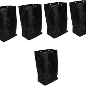 SOLUSTRE 5St Saubere Auto-Aufbewahrungstasche Reinigungswagen Aufbewahrungstasche Reinigungswagen Organizer Einkaufswagen mit Rädern wiederverwendbare Gefrierbeutel Hausmeistertaschen Black