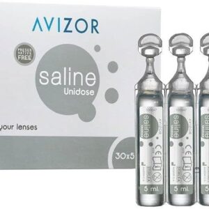 Avizor Salzlösung für alle Arten von Kontaktlinsen – 30 Ampullen
