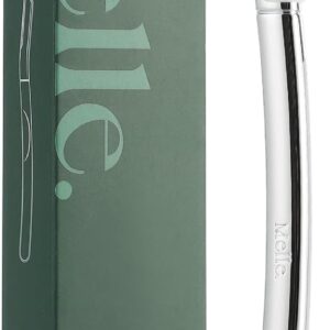 MELLE – Augenbrauenrasierer Dermaplaning Rasierer Hergestellt in Schweden – Eyebrow Razor – Micro Blade – Eyebrow Trimmer – Augenbrauenrasierer Damen – Face Shaver Women (CHROME)