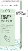 MAGNIVISION Monatslinse Komfort, weiche Kontaktlinsen für -2,00 dpt., Kontaktlinse mit Hyaluron und UV-Filter für empfindliche Augen, ohne Konservierungsstoffe