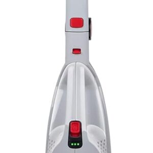 Dirt Devil 2-in-1 Akku Staubsauger DD9007 – Stielstaubsauger 105W – Kabelloser Staubsauger mit Wandmontage – bis zu 38 minuten Akkulaufzeit – Beutelloser Bodenstaubsauger – Rot