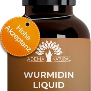ADEMA NATURAL® WURMIDIN Liquid – Wurmmittel – Wurmkur Tropfen/Flüssig für Tiere – Hunde, Katzen, Kaninchen, Schafe, Geflügel & Vögel – Wurmkur Alternative bei Wurmbefall – 50 ml